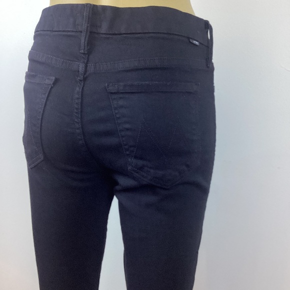 Mother Denim The Looker Guilty As Sin Ankle Fray Jean Black Size 27 - Picture 6 of 9